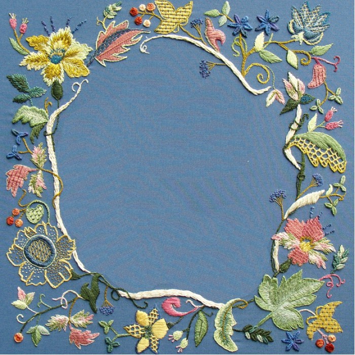 Jewels of November - CREWEL EMBROIDERY PARTIAL KIT- J-018